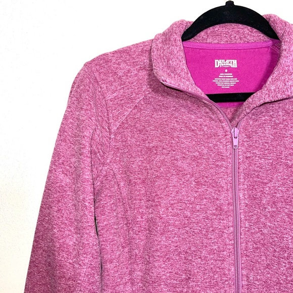 Duluth Trading Frost Lake Magenta Pink Full Zip Fleece Jacket Small Women’s - Picture 3 of 9